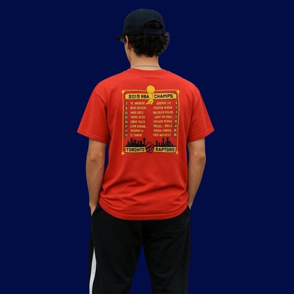Toronto Raptors 2019 NBA Champions Graphic Tee | Size L | ’47 Brand - Picture 2 of 10